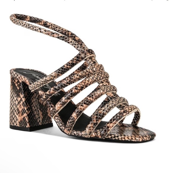 Free People Colette Python Sandals Size 6.5 - Picture 1 of 7